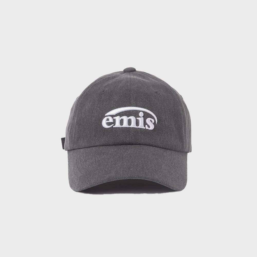 NEW LOGO PIGMENT BALL CAP-BLACK