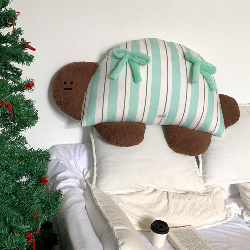 거북이쿠션 2종 패브릭 인형쿠션 등받이 쿠션