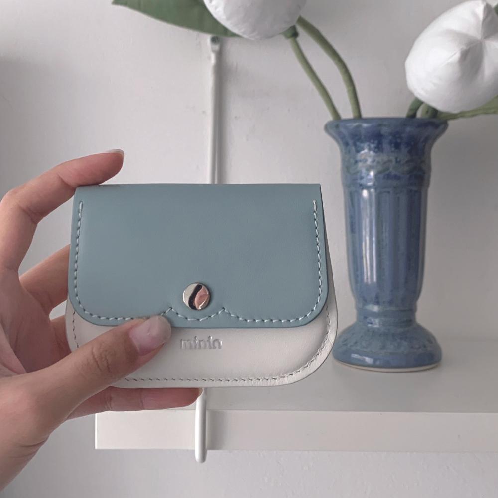 [minio] moono wallet (pale blue)