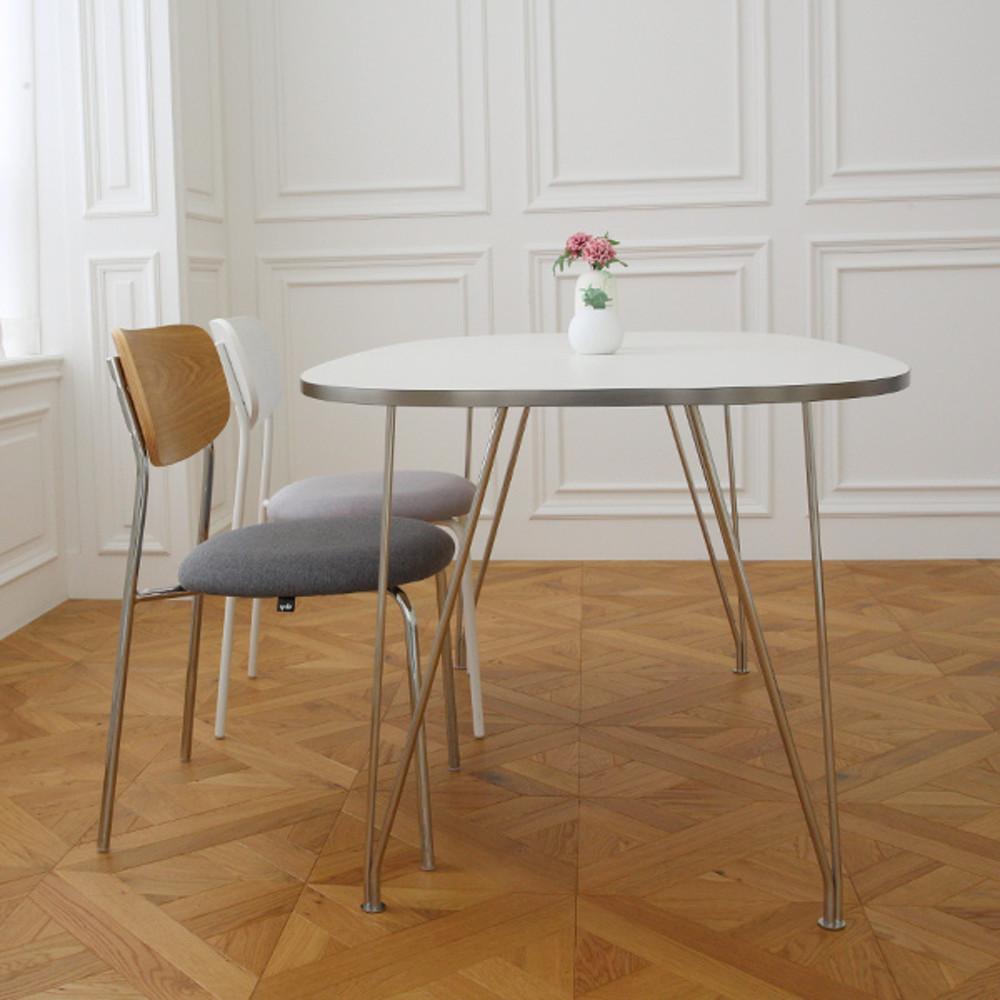 로이퍼니처랩 라미네이트 어라운드 화이트 테이블 B