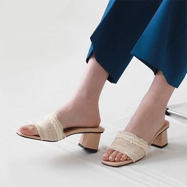 세컨데일리 DIAN 디안 뮬 샌들힐 아이보리