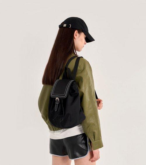 스티치 버클 백팩