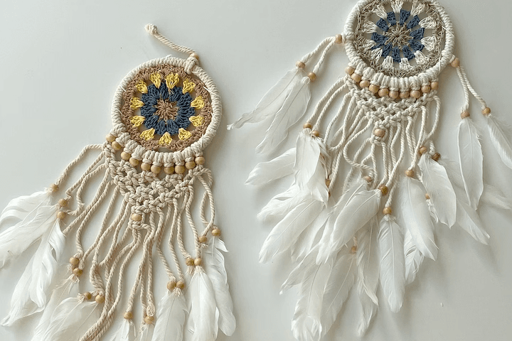 [10%쿠폰]마크라메 드림캐쳐 월행잉 2type