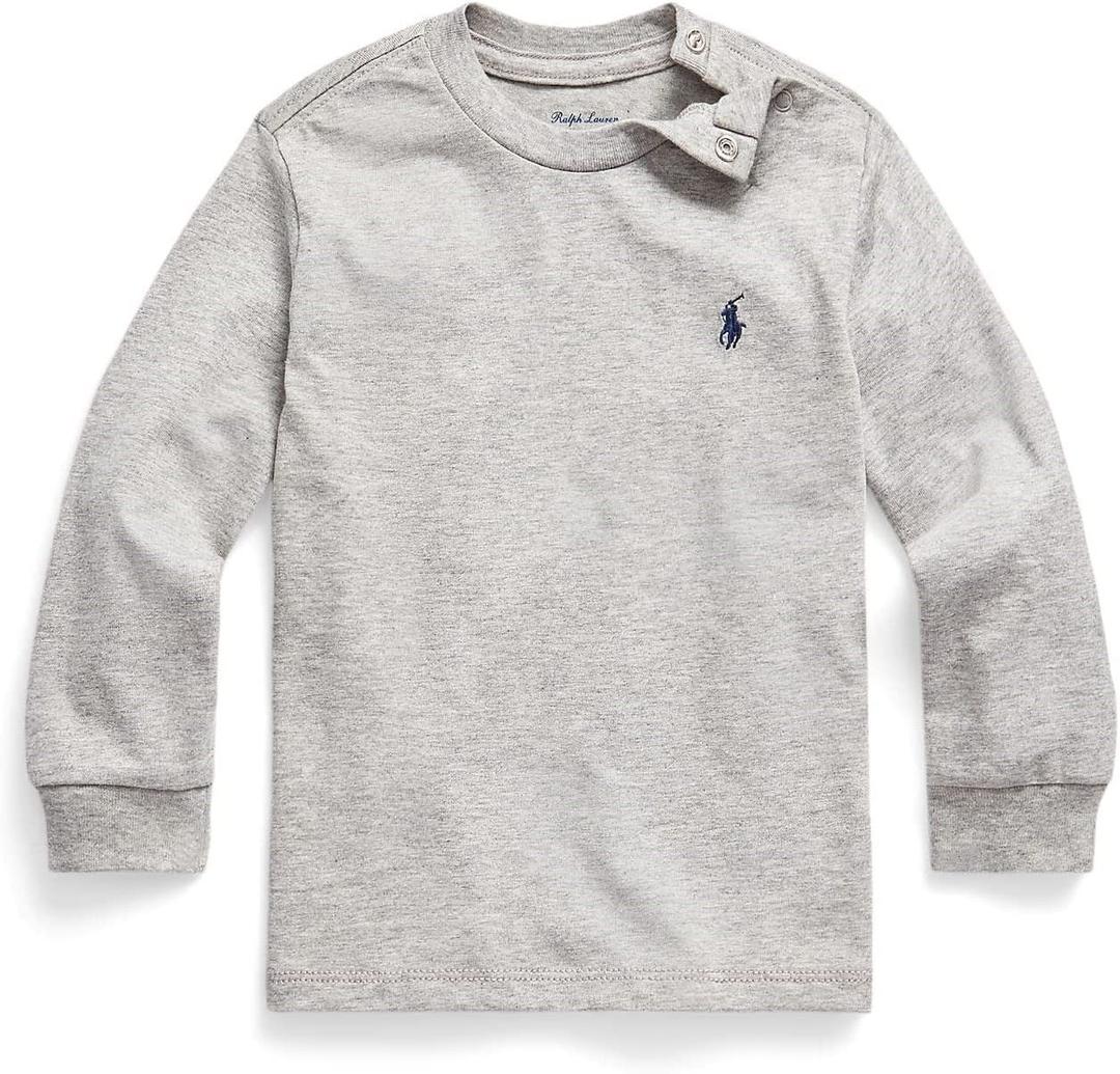 폴로 키즈 코튼 저지 롱 슬리브 티셔츠 Polo Ralph Lauren Kids Cotton Jersey Long Sleeve Tee (Infant)  9621862646570