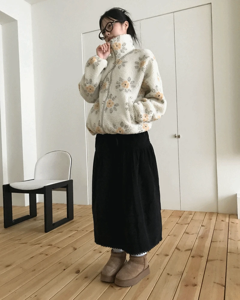 FLOWER FLEECE JP