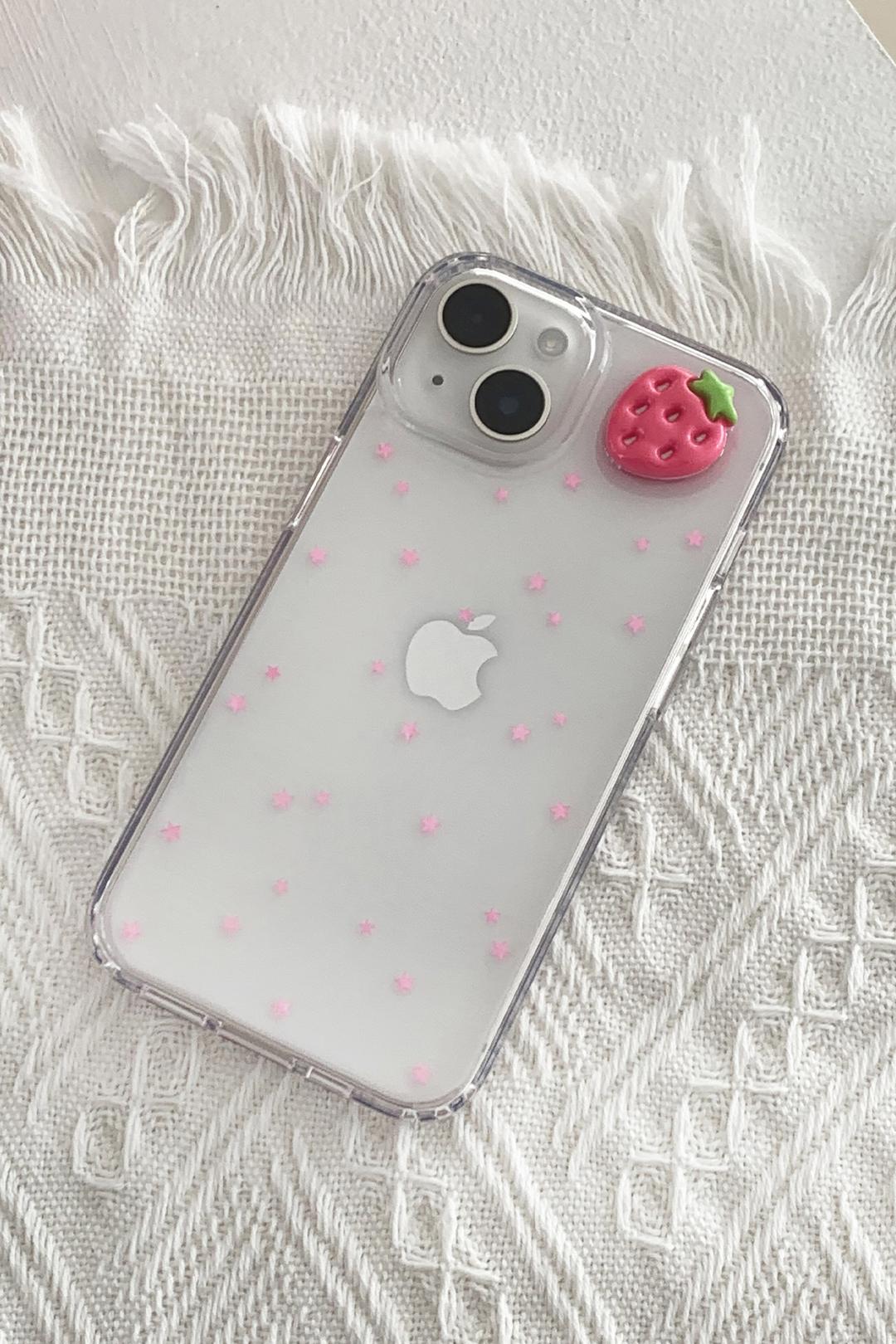 Strawberry 레진 핸드폰 케이스