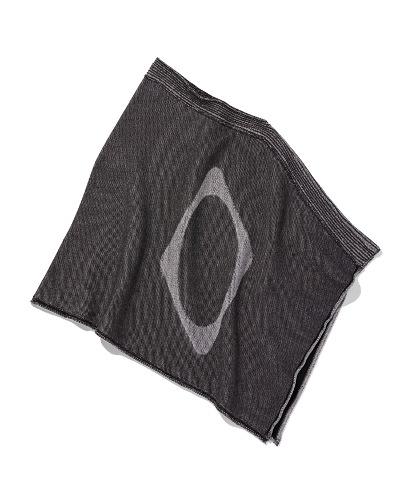RHOMBUS JACQUARD SHAWL_BLACK/LIGHT PINK GREY