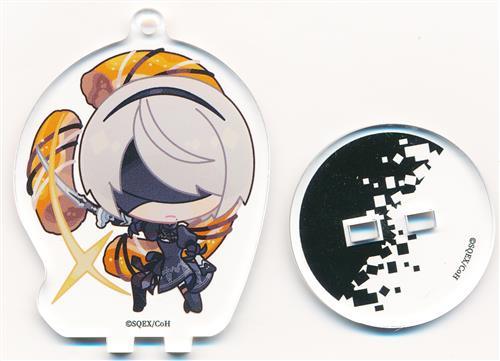 NieR:Automata Ver1.1a×アニメイトカフェ トレーディングアクリルスタンドキーホルダー 2B(ヨルハ二号B型) B