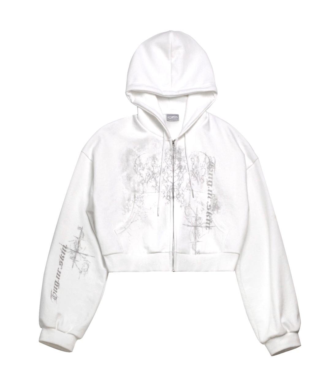 Fluffy oversized hoodie zip-up SS ver