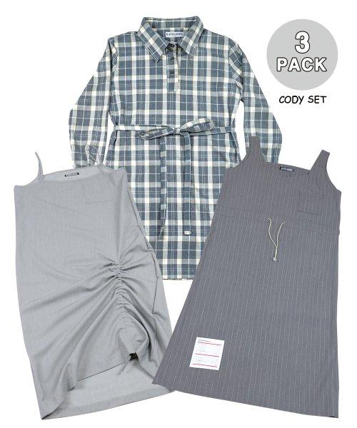 그레이 원피스 3SET_FREE