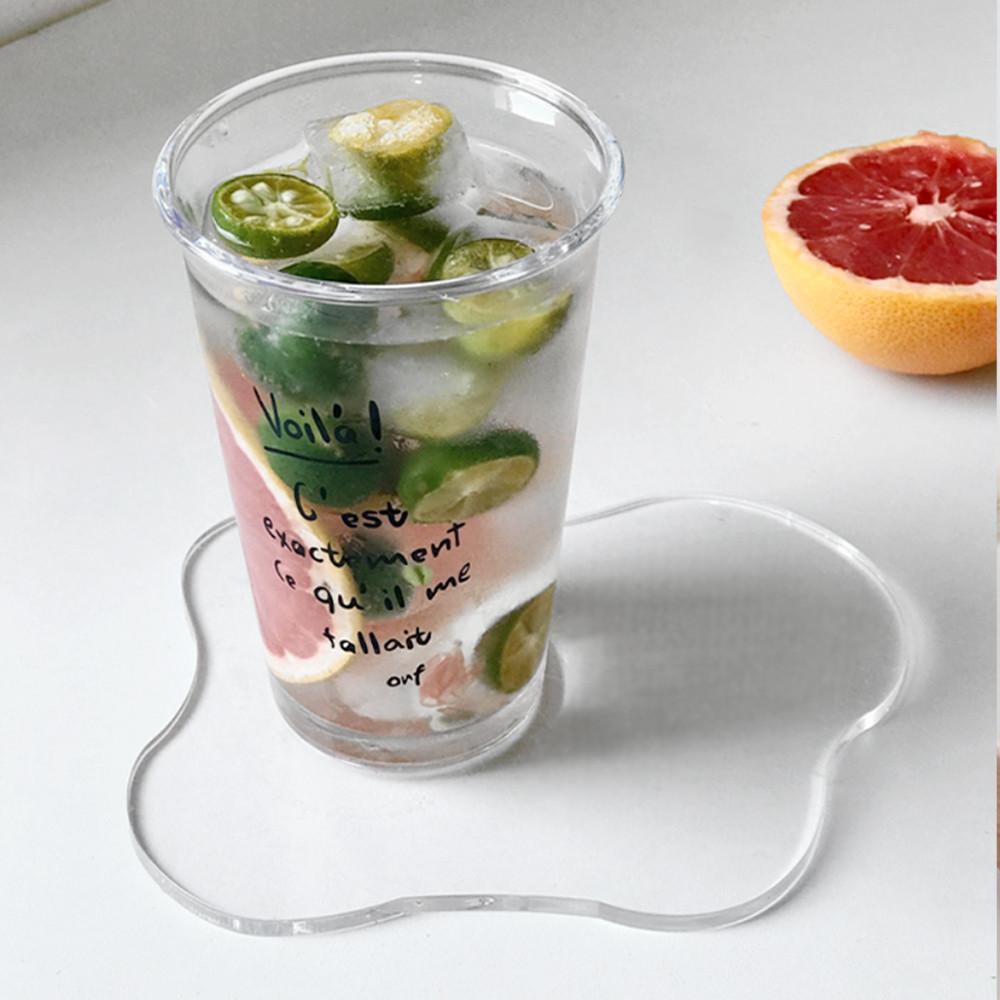 티코스터 웨이브 아크릴 오브제 트레이 컵받침대