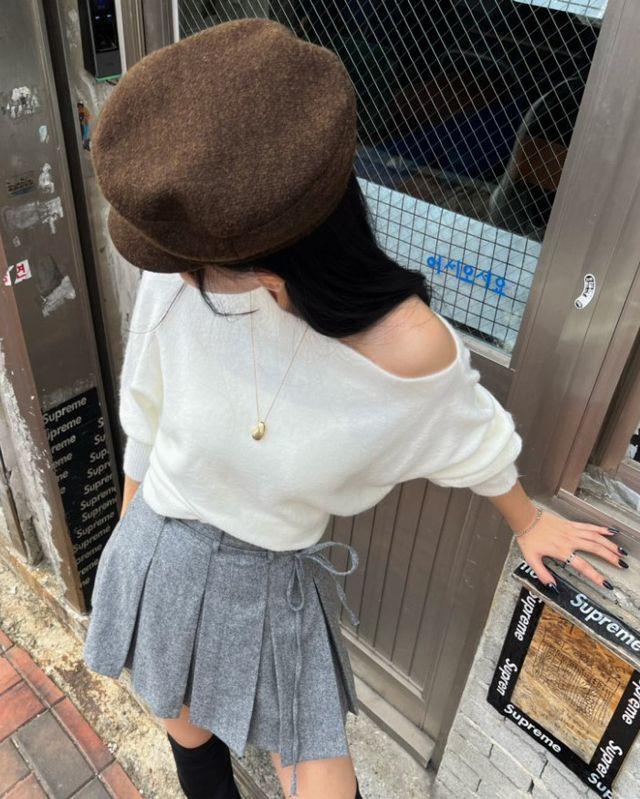 울 모직 마도로스 헌팅캡