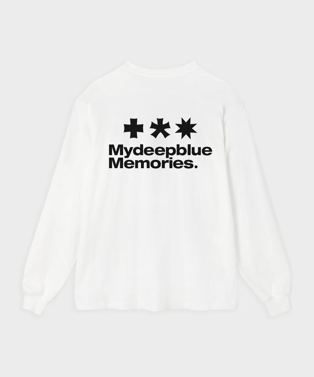 MM SYMBOL LOGO LONG SLEEVE T(WHITE)