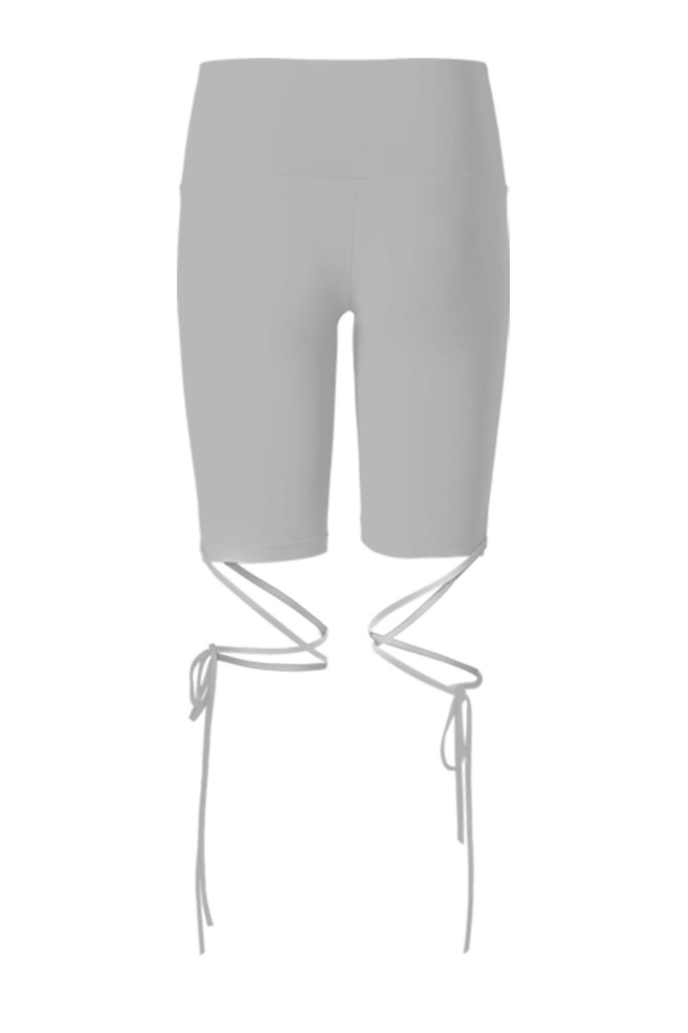 STRING BIKER SHORTS [GREY]