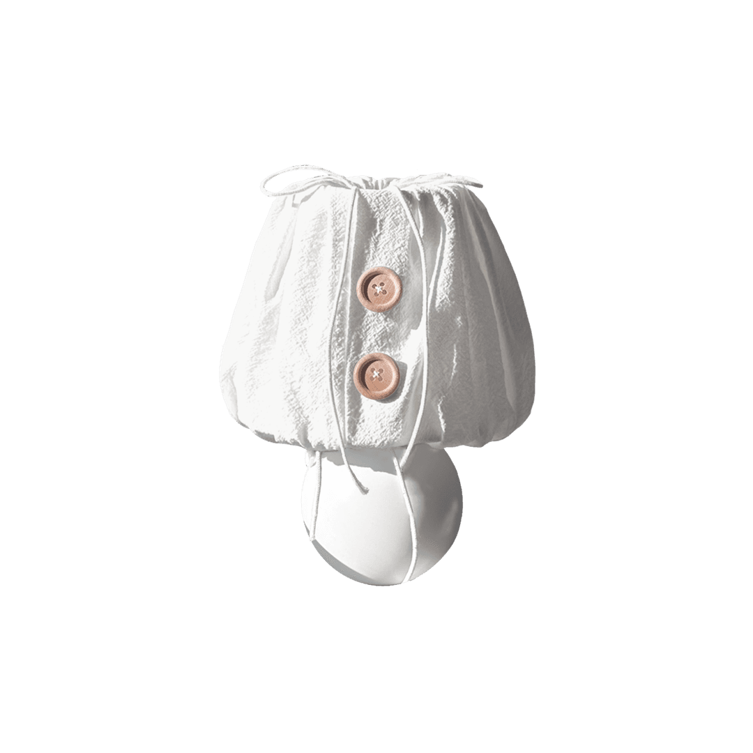 white-natural wood danchu lamp