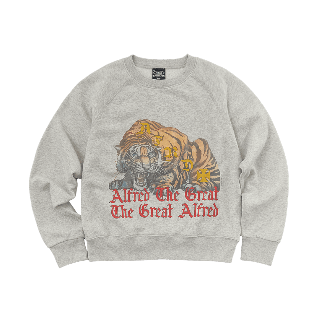TIGER CP CREWNECK (W) / M.GREY