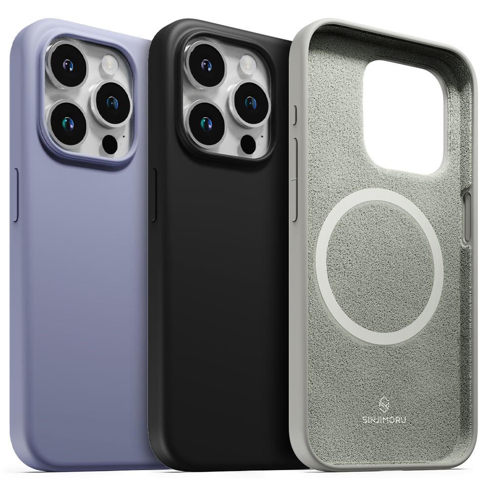 아이폰 15 프로 맥스 맥세이프용 소프트 그립 실리콘 플러스 케이스