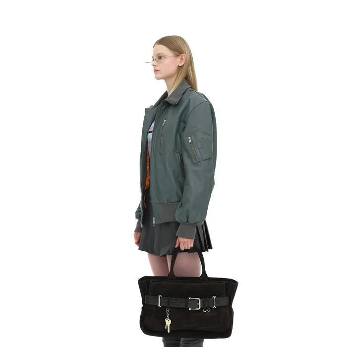 TOTE BROCLE [SUEDE MOCHA COMBI]