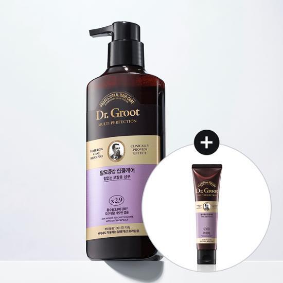 [NEW] 닥터그루트 집중케어 멀티퍼펙션 힘없는 모발용 샴푸 400ml(+트리트먼트 100ml 증정)