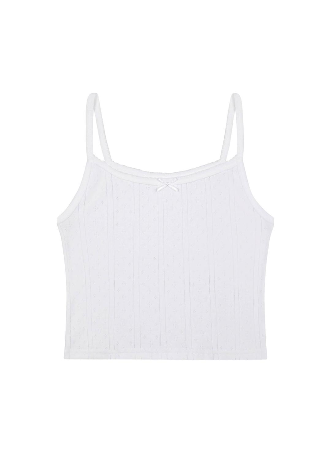 The Picot Tank White - XXS