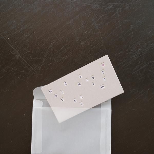 Would you marry me? Layer Card