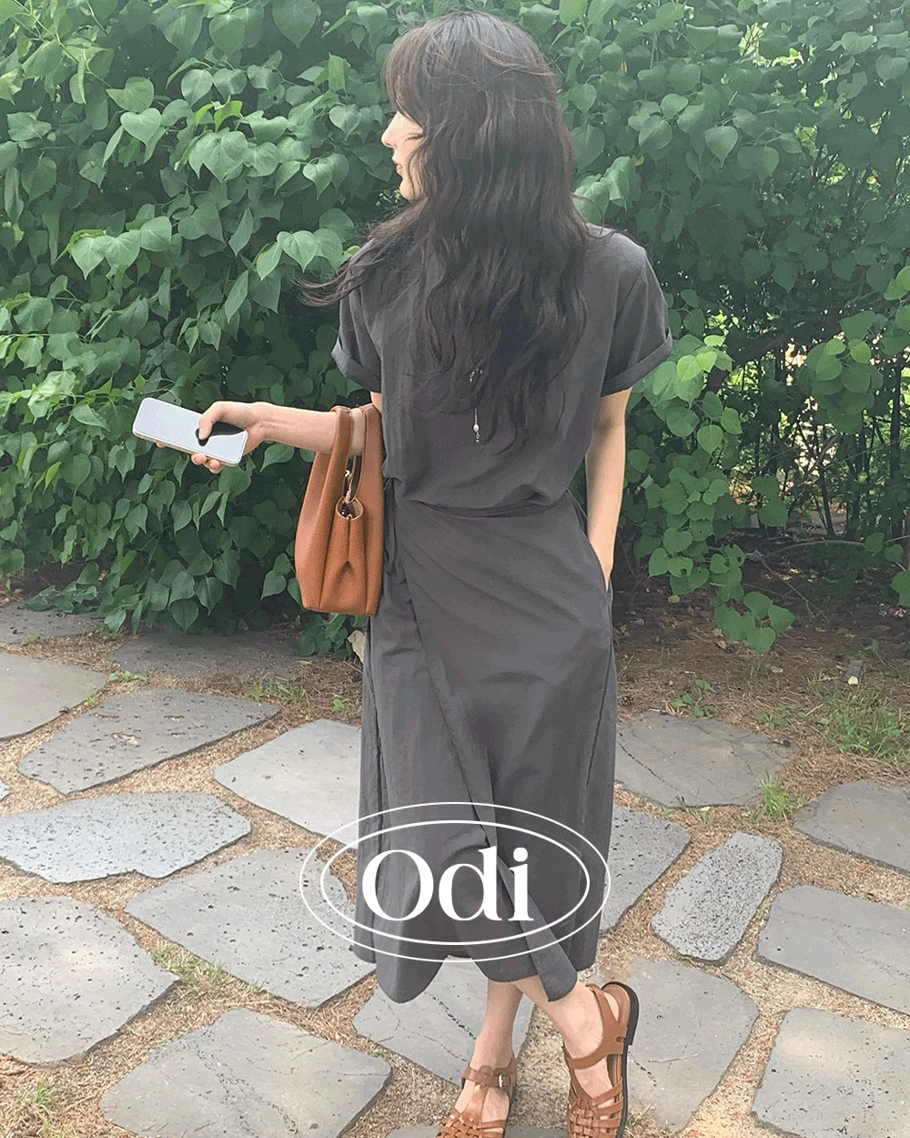 디반 랩 여름 반팔 원피스 (2컬러)