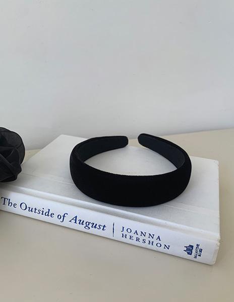 벨벳 헤어밴드 (블랙/단독주문시당일발송)