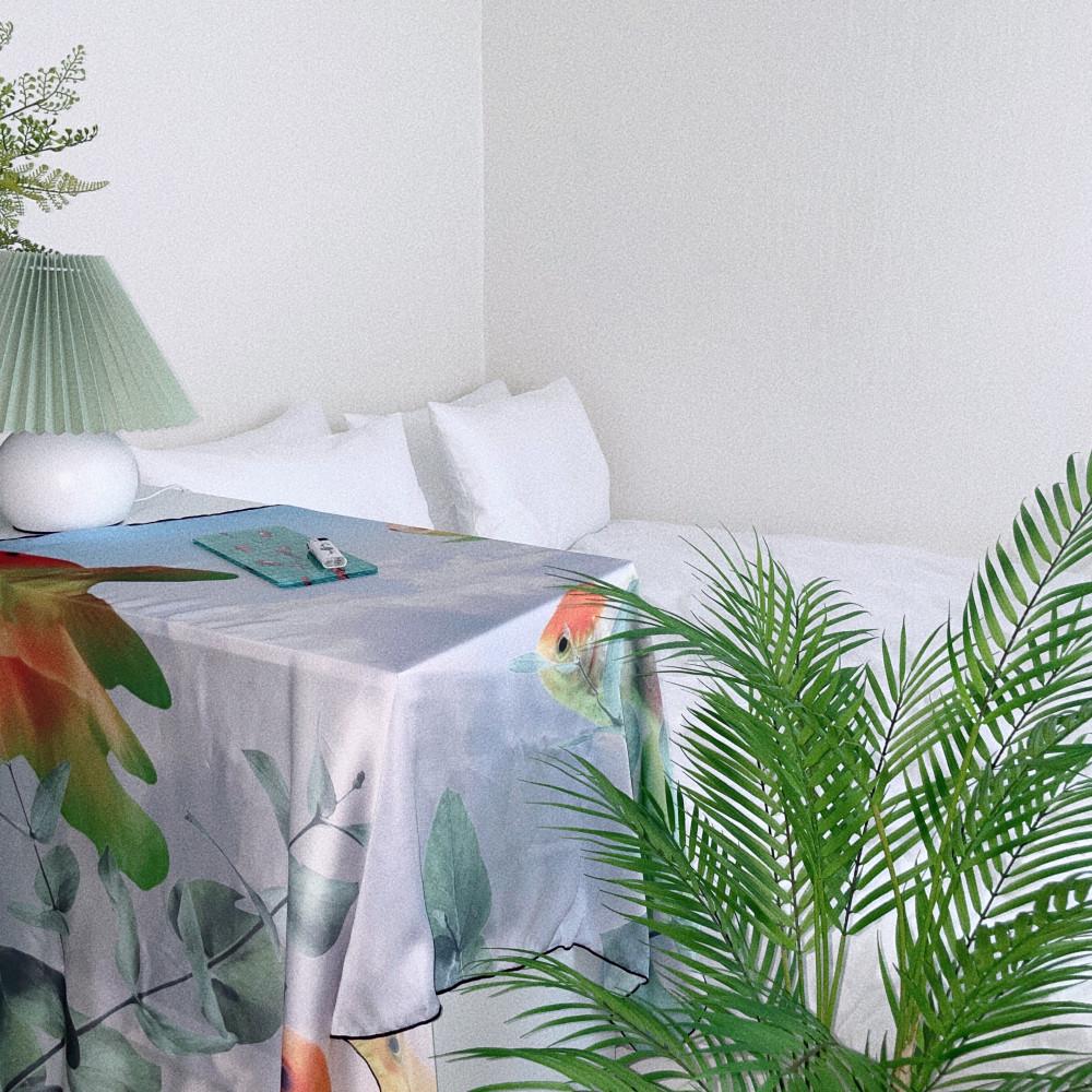 제작 3-14일)하늘 금붕어 패브릭 포스터(새틴)