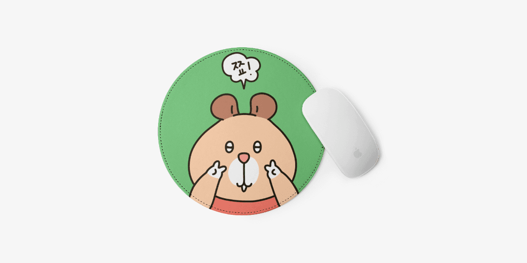 쬬 원형마우스패드