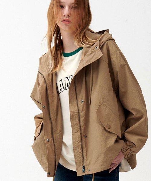 여성전용 오버핏 야상점퍼_OUH750