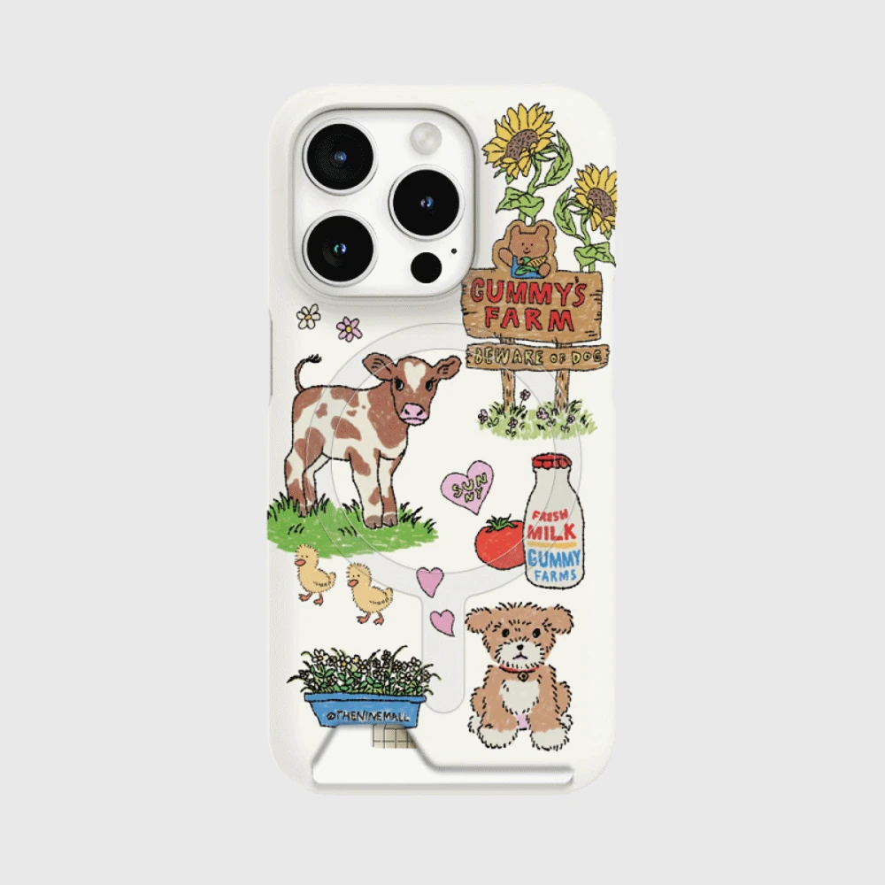 gummys farm drawing pattern [맥세이프 카드수납 폰케이스]