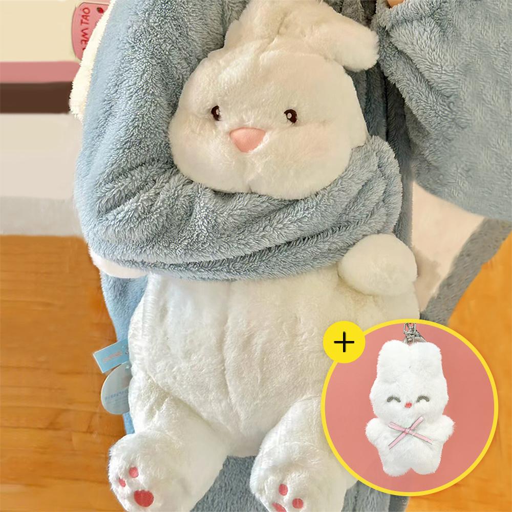 [꿀잠/귀여운선물] 45cm 소형 핑크 젤리 토끼 인형 쿠션 바디필로우