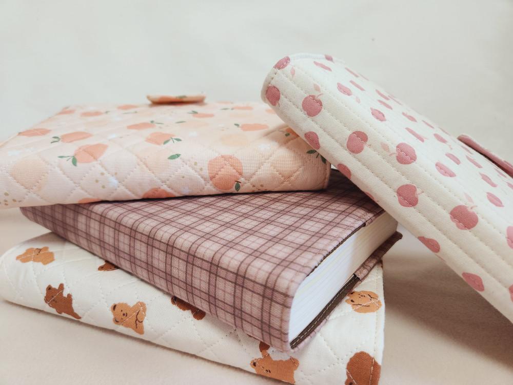 패브릭 북커버 핸드메이드 책커버 누빔북커버 책파우치