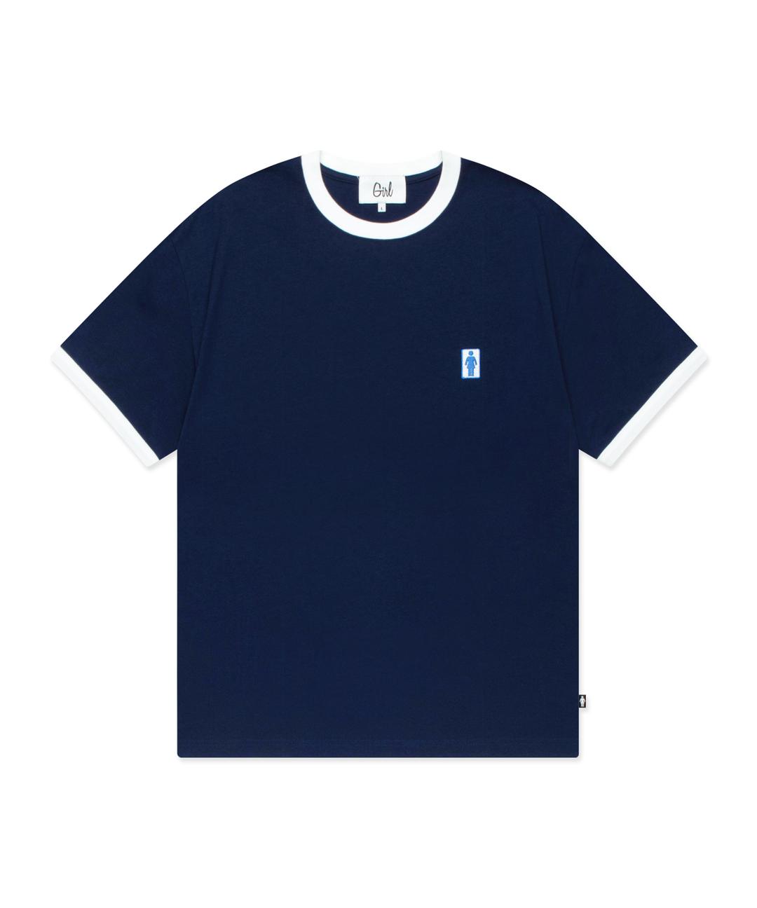 BOX OG RINGER TEE navy