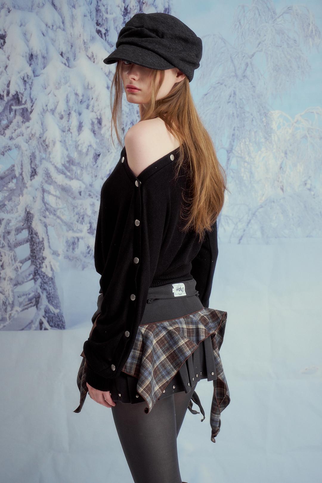 SNAP BUTTON TOP (BK)