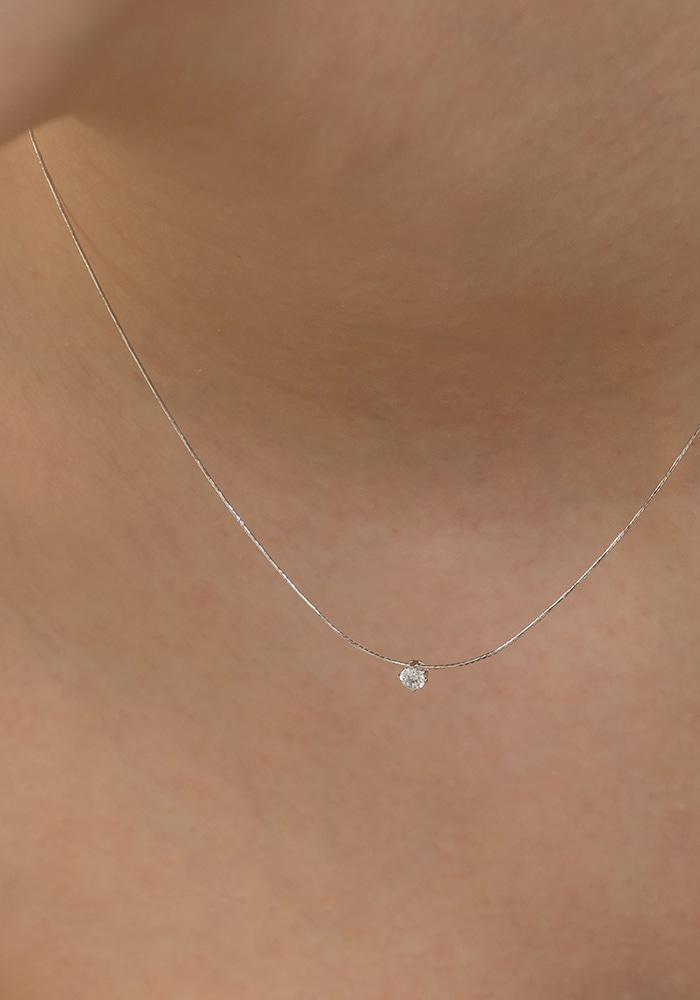 [White Gold] Twinkle Necklace