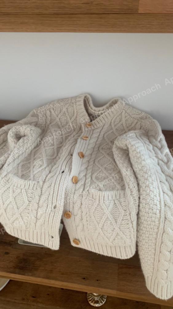 웨더 weather 헤비 케이블 가디건 3color