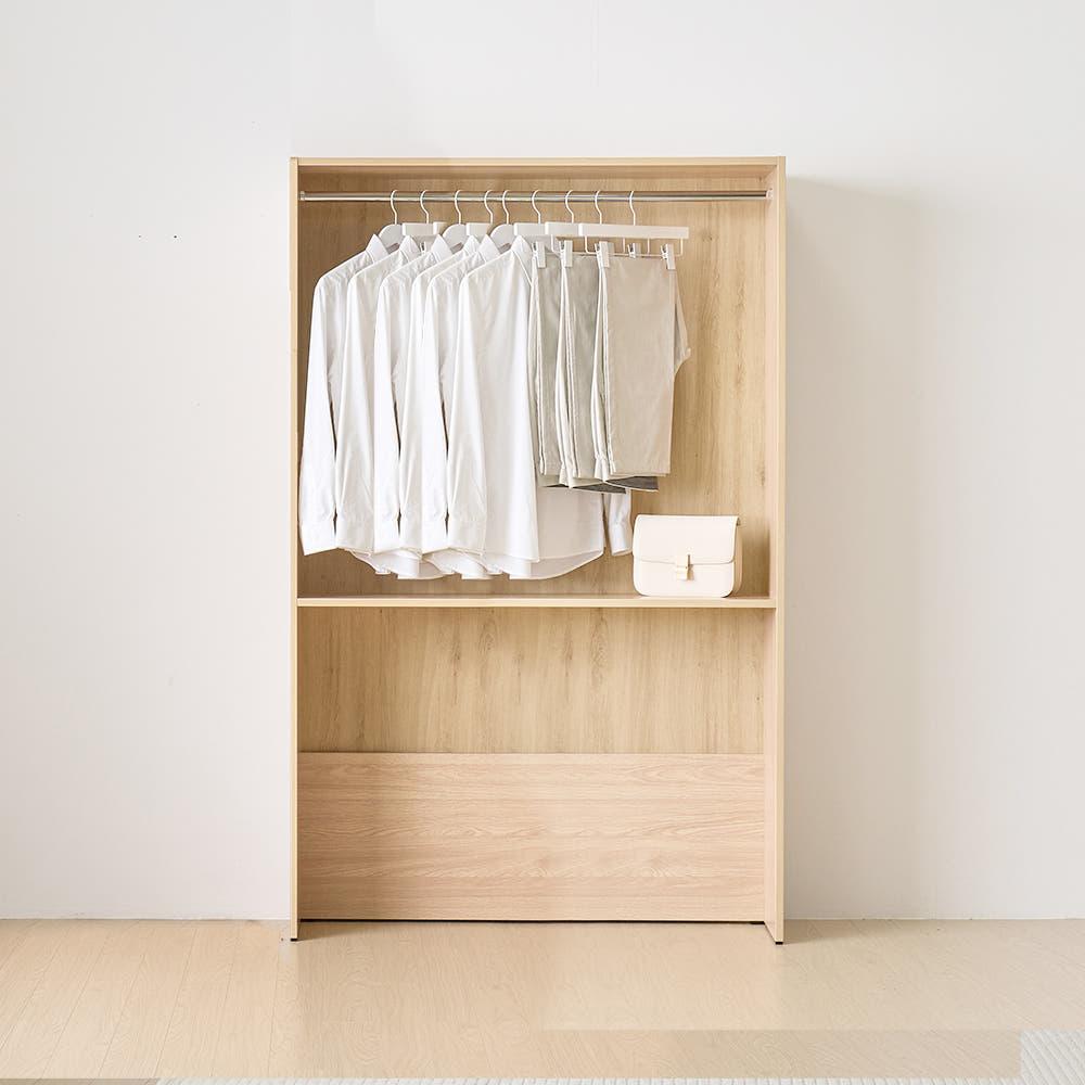 원스 오픈 심플 옷장 1190 내추럴오크