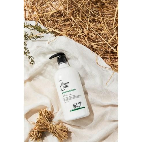 크림밀크 단백질 산양유 바디로션 화이트머스크향, 1100ml, 1개