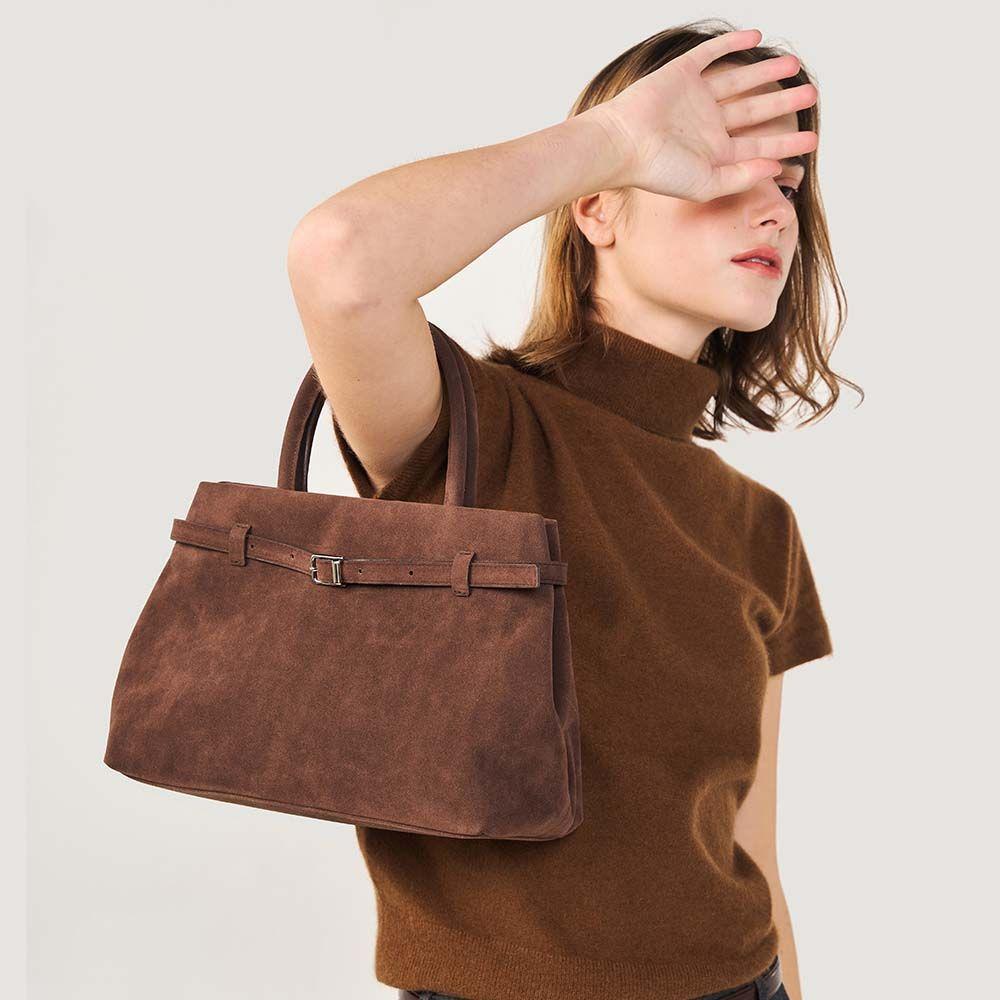 Stable bag- Suede Espresso
