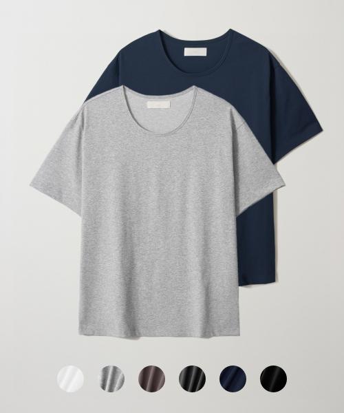 미나브(MINAV)  쿨코튼 유넥 반팔 티셔츠 [6 COLOR] - 사이즈 & 후기 | 무신사