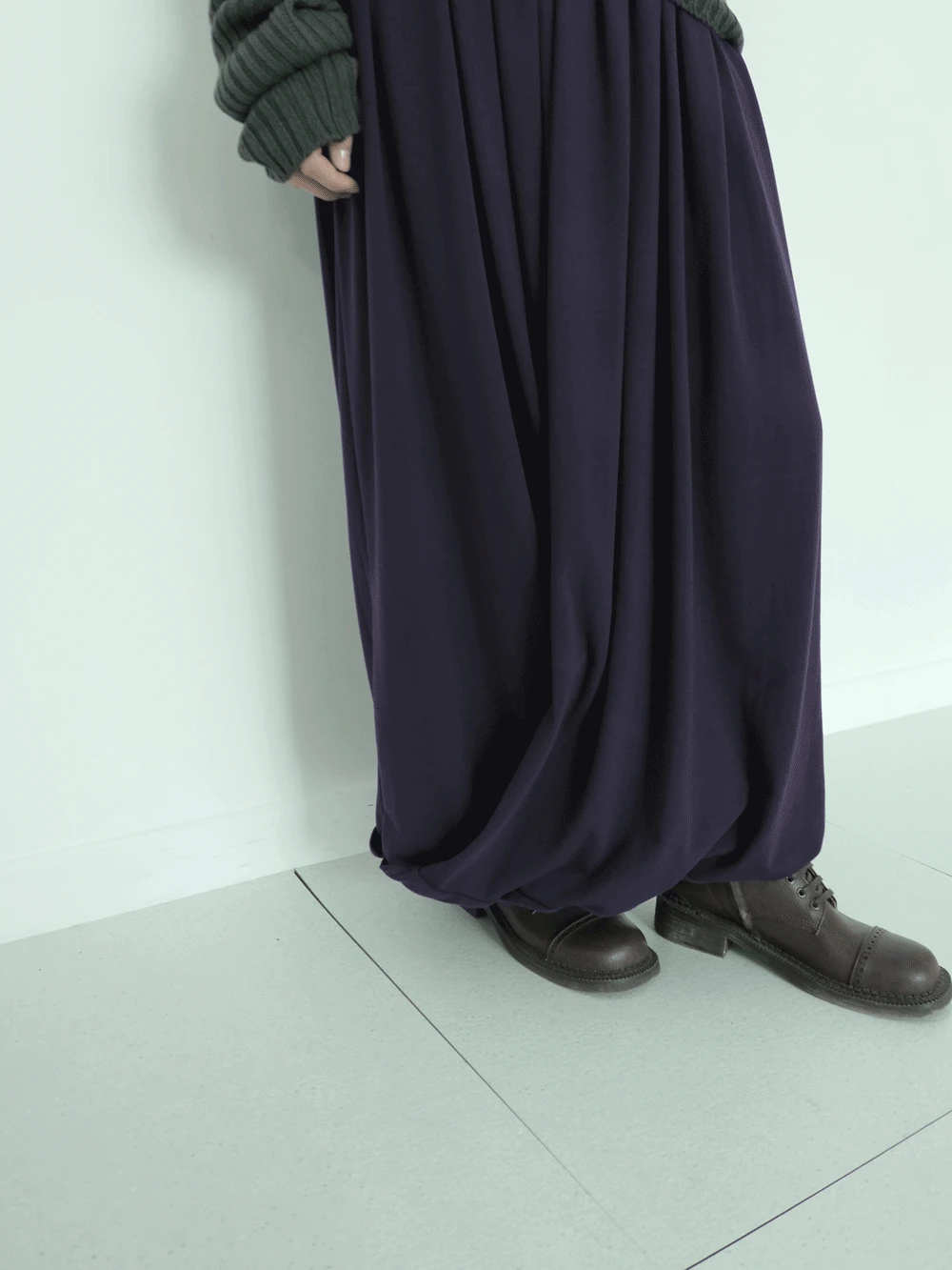 드레이프 롱 스커트 (2c)