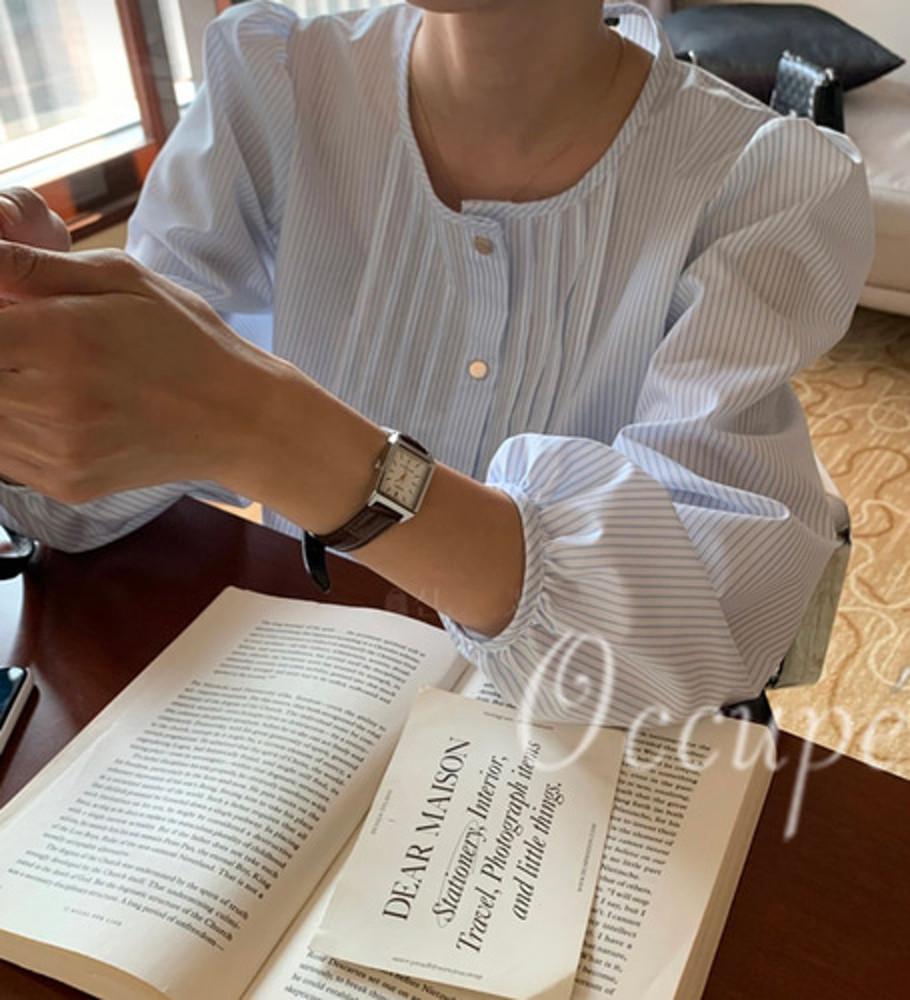 [소라,핑크/당일]플러터 러빈 핀턱 블라우스 (3col) flutter 셔링 데일리블라우스