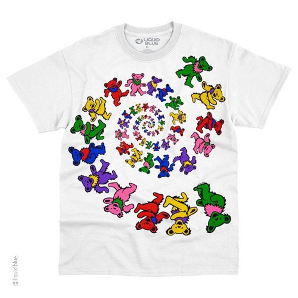 [L,XL,2XL 국내배송] 공식 GRATEFUL DEAD 그레이트풀 데드 Spiral Bears 반팔 티셔츠