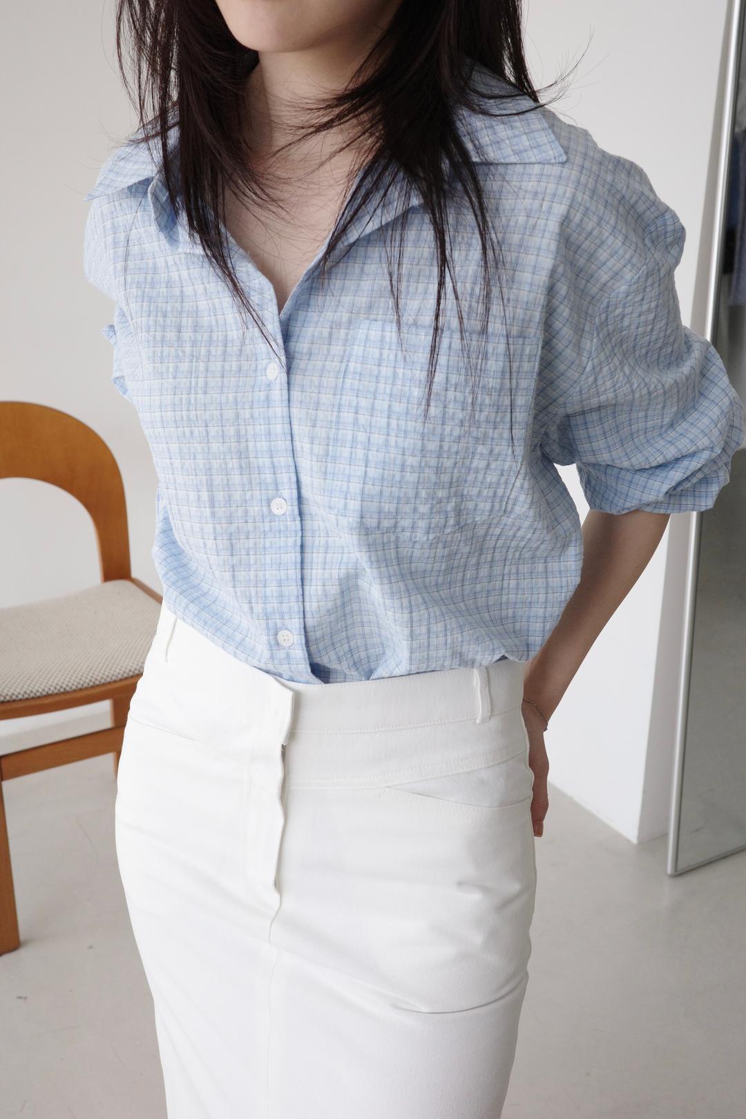 Pale check shirts