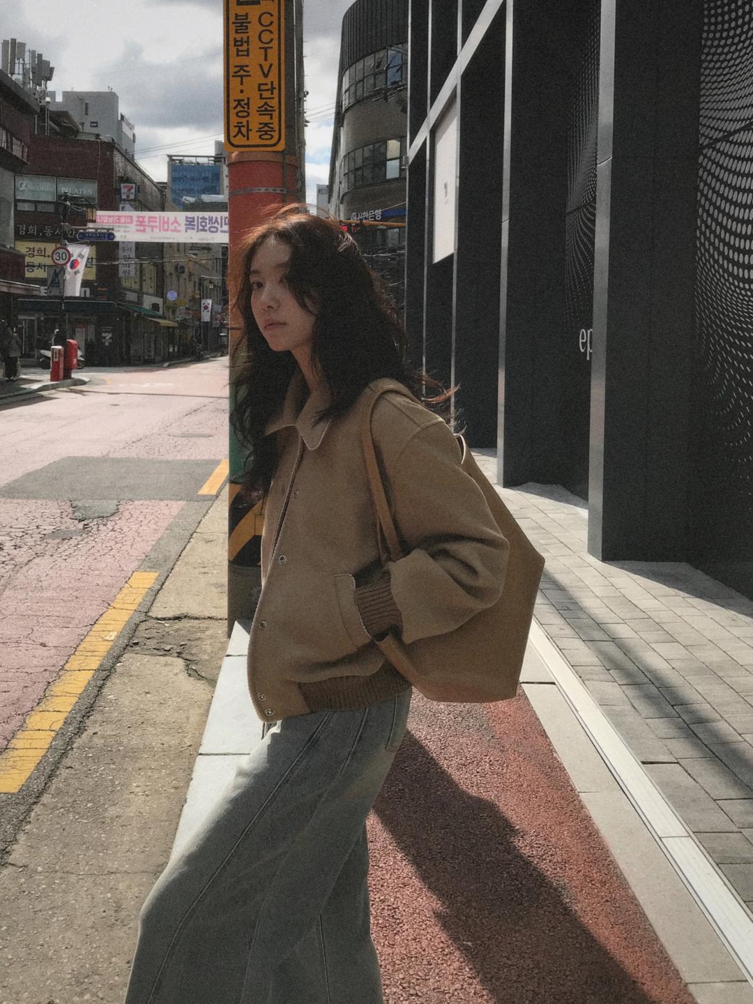 위드블룸 PREFRITT : Bread wool Blouson jacket