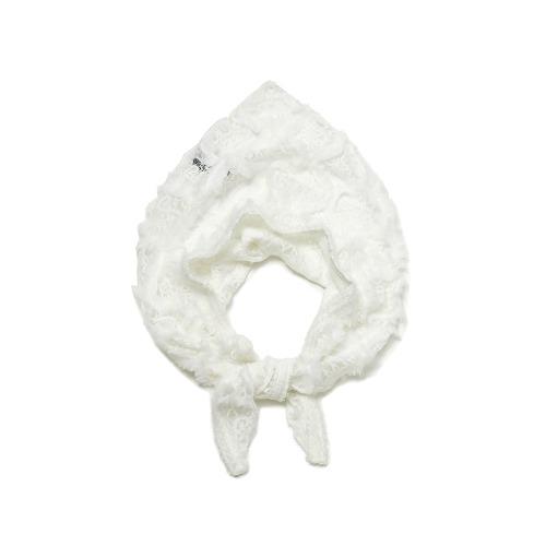 [NEW-10%] NETTING SCARF_FUR LACE
