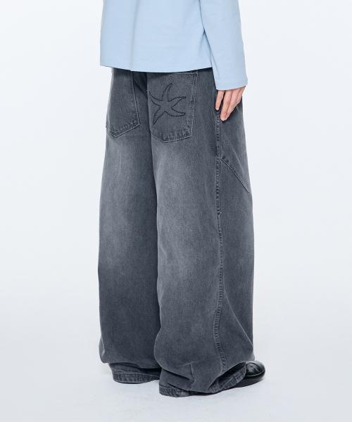 더콜디스트모먼트(THE COLDEST MOMENT)  TCM starfish denim pants (grey) - 사이즈 & 후기 | 무신사