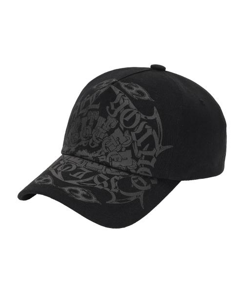 HOLE GRAPHIC 5-PANEL CAP_BK
