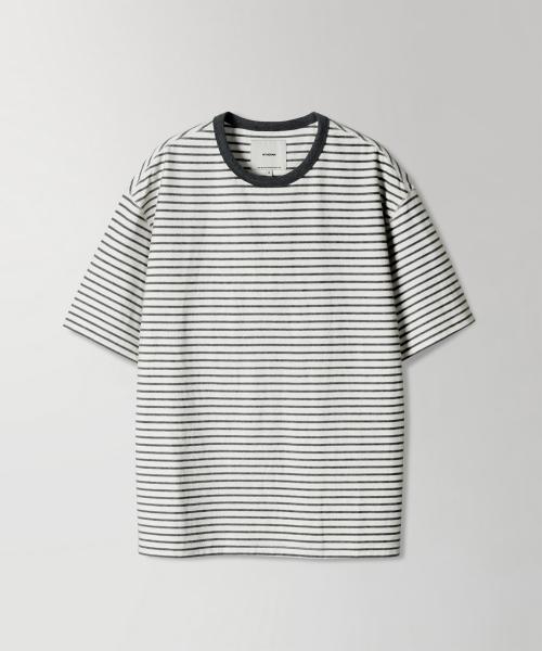 VINTAGE STRIPE CREWNECK - GRAPHITE